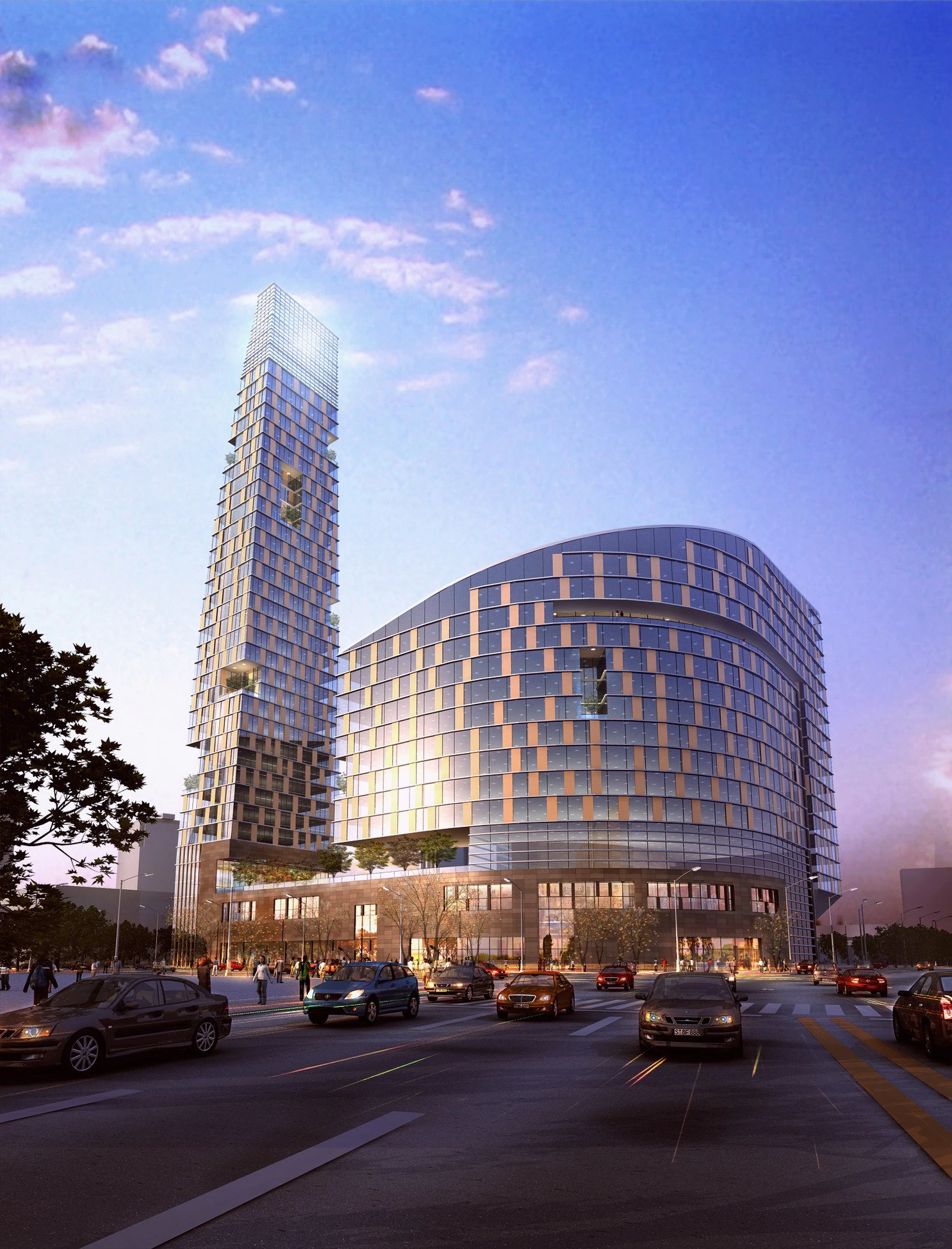 gedung 416 Model 3D .c4d .max .obj .3ds .fbx .stl .blend 