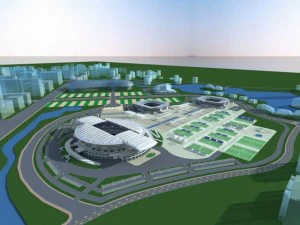 gro&szlig;es Stadion 017 3D Modell