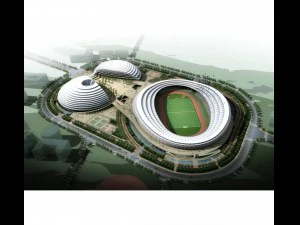 stadion besar 018 Model 3D