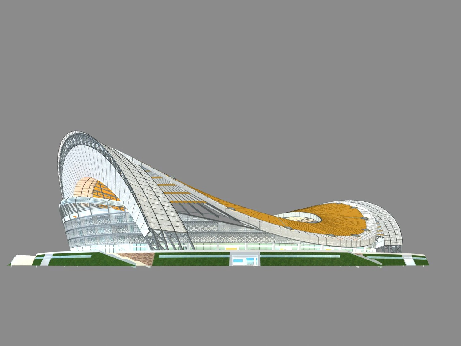 grand stadium 020 3D Model .c4d .max .obj .3ds .fbx .stl .blend