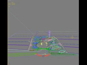 stadion besar 022 Model 3D
