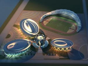 stadion besar 023 Model 3D