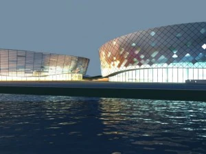 stadion besar 023 Model 3D