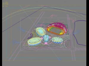 stadion besar 023 Model 3D