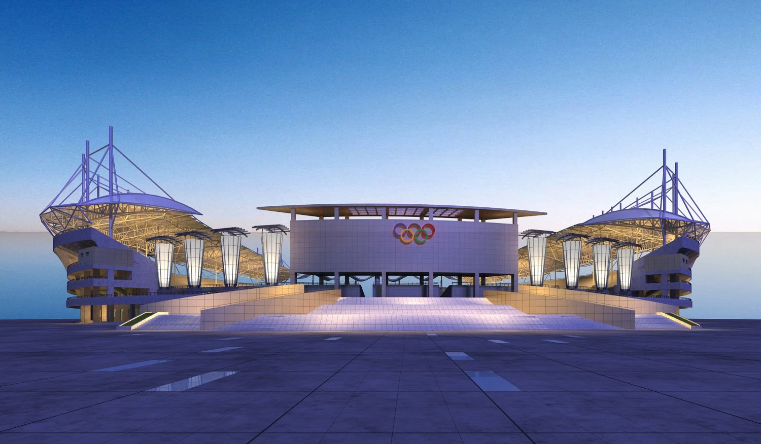 grande est&aacute;dio 024 Modelo 3D .c4d .max .obj .3ds .fbx .stl .blend 