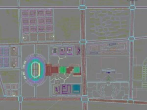 stadion besar 027 Model 3D