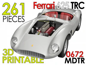 Ferrari 625 TRC Spider &ndash; Autobausatz &ndash; 0672 MDTR 3D Druckmodell