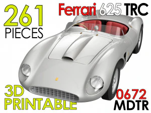 Ferrari 625 TRC Spider - Kit para carro - 0672 MDTR Modelo de Impressão 3D