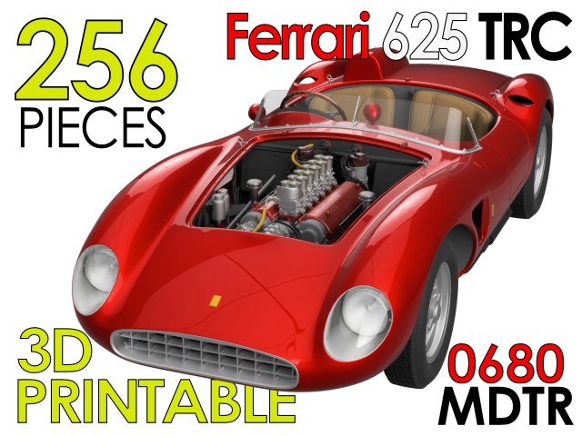 Ferrari 625 TRC Spider - Car Kit - 0680 MDTR 3D 프린트 모델 .c4d .max .obj .3ds .fbx .stl .blend 