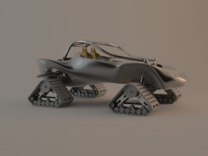 snow buggy Modèle 3D