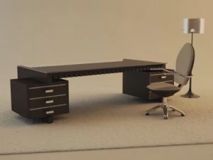 office table  chair 3D Model