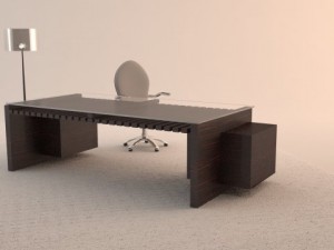 office table  chair 3D Model