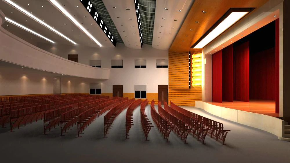 auditorium room 003 3D Model .c4d .max .obj .3ds .fbx .stl .blend 