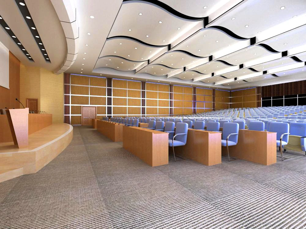 auditorium room 007 3D Model .c4d .max .obj .3ds .fbx .stl .blend 