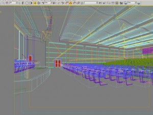 auditorium room 007 Model 3D