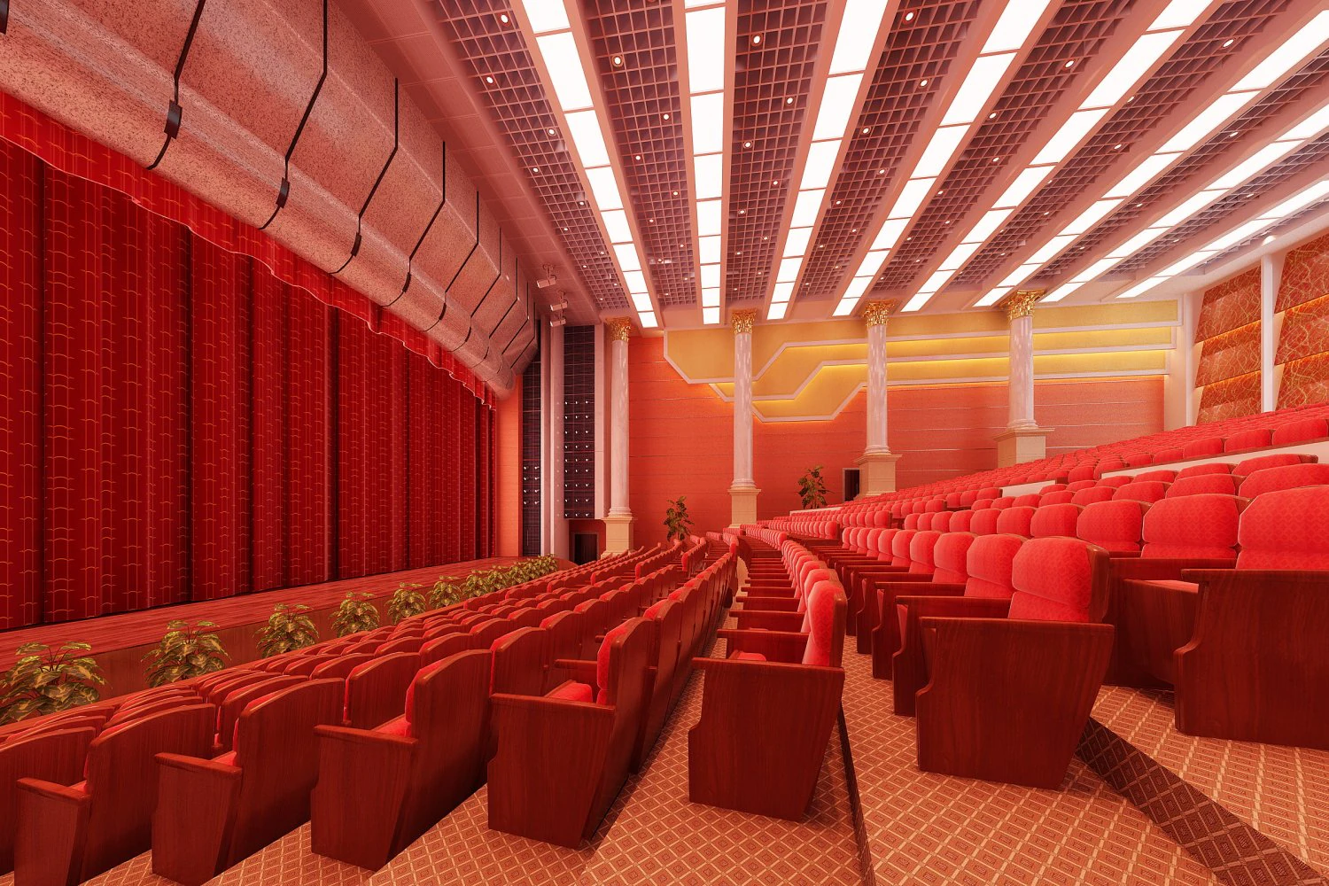 aulazaal 008 3D Model .c4d .max .obj .3ds .fbx .stl .blend 