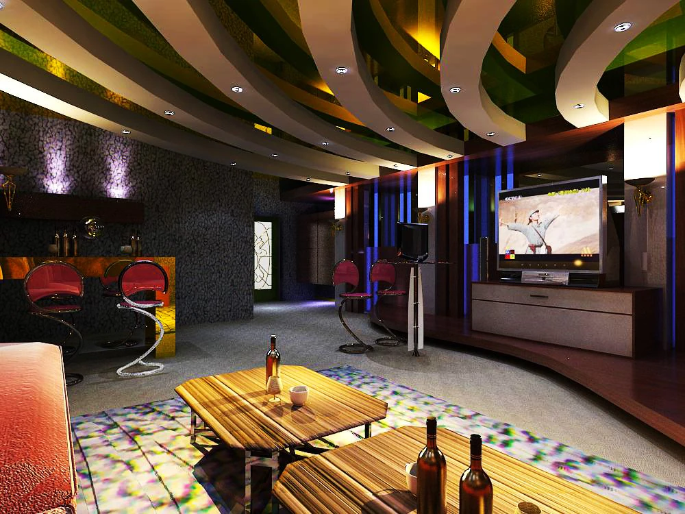 bar 008 3D Model .c4d .max .obj .3ds .fbx .stl .blend 