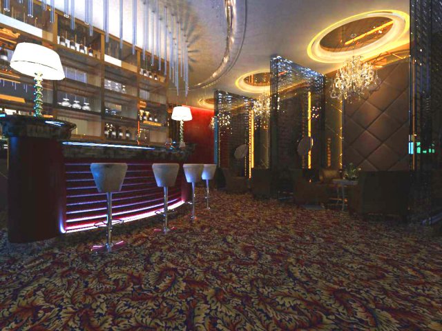 bar 010 Model 3D .c4d .max .obj .3ds .fbx .stl .blend 