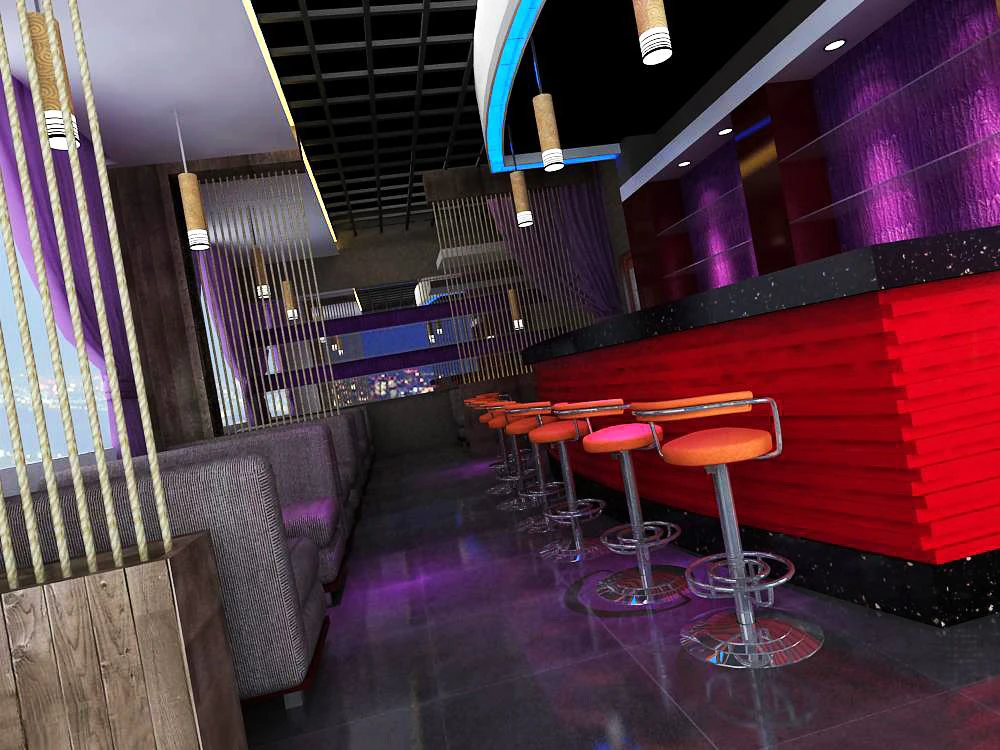 bar 014 3D Model .c4d .max .obj .3ds .fbx .stl .blend 