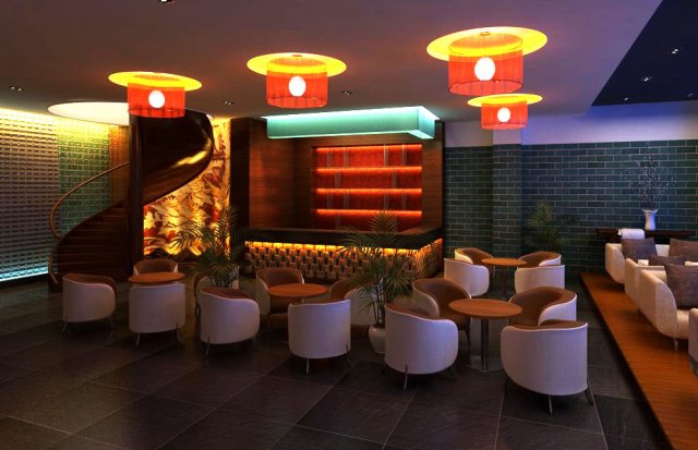 bar 016 Modèle 3D .c4d .max .obj .3ds .fbx .stl .blend 