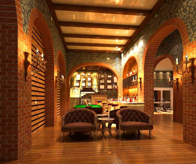 bar 026 Modèle 3D .c4d .max .obj .3ds .fbx .stl .blend