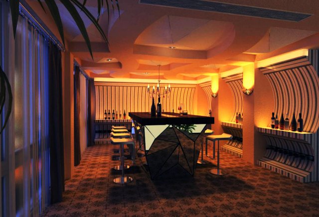 bar 063 Model 3D .c4d .max .obj .3ds .fbx .stl .blend 