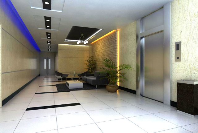 corridor 013 3D Модель .c4d .max .obj .3ds .fbx .stl .blend 