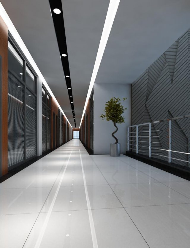 corridor 015 Modelo 3D .c4d .max .obj .3ds .fbx .stl .blend 