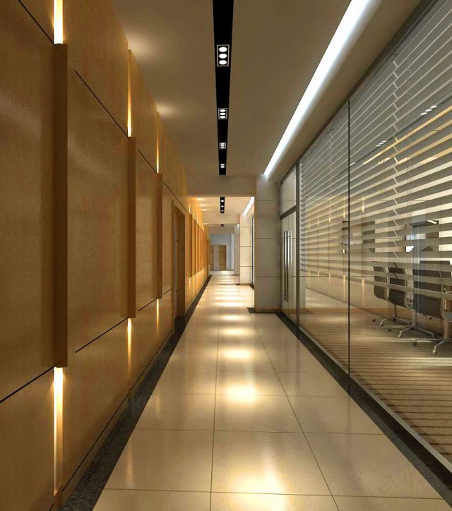 corridor 017 3Dモデル .c4d .max .obj .3ds .fbx .stl .blend 