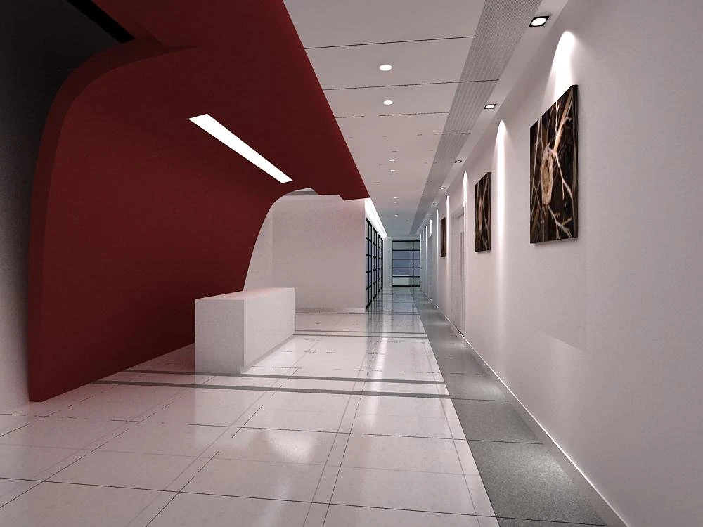 corridor 036 3D Model .c4d .max .obj .3ds .fbx .stl .blend 