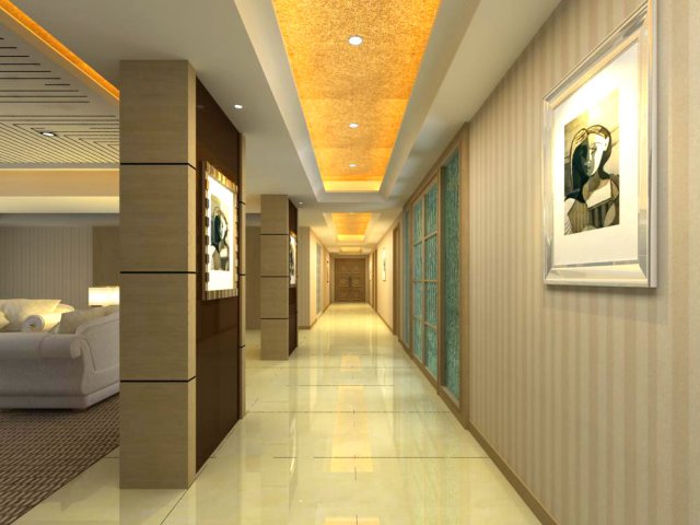 corridor 038 3D 모델 .c4d .max .obj .3ds .fbx .stl .blend 