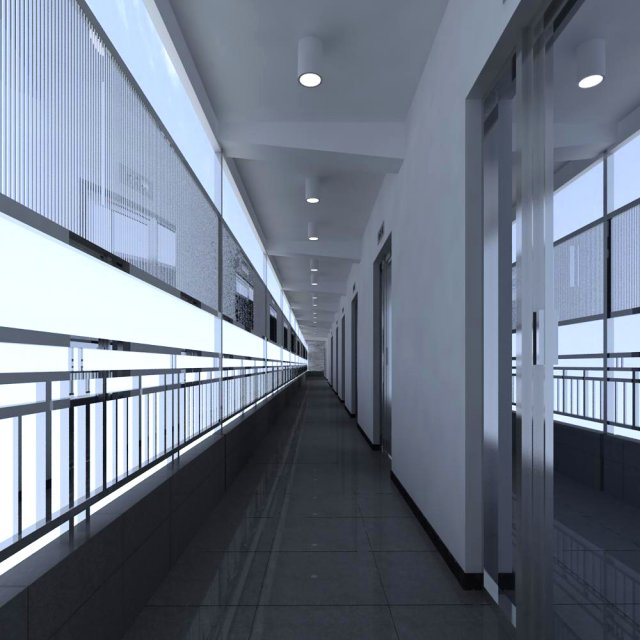 corridor 039 3D 모델 .c4d .max .obj .3ds .fbx .stl .blend 