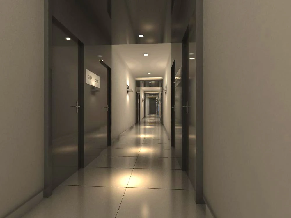 corridor 043 3D Model .c4d .max .obj .3ds .fbx .stl .blend 