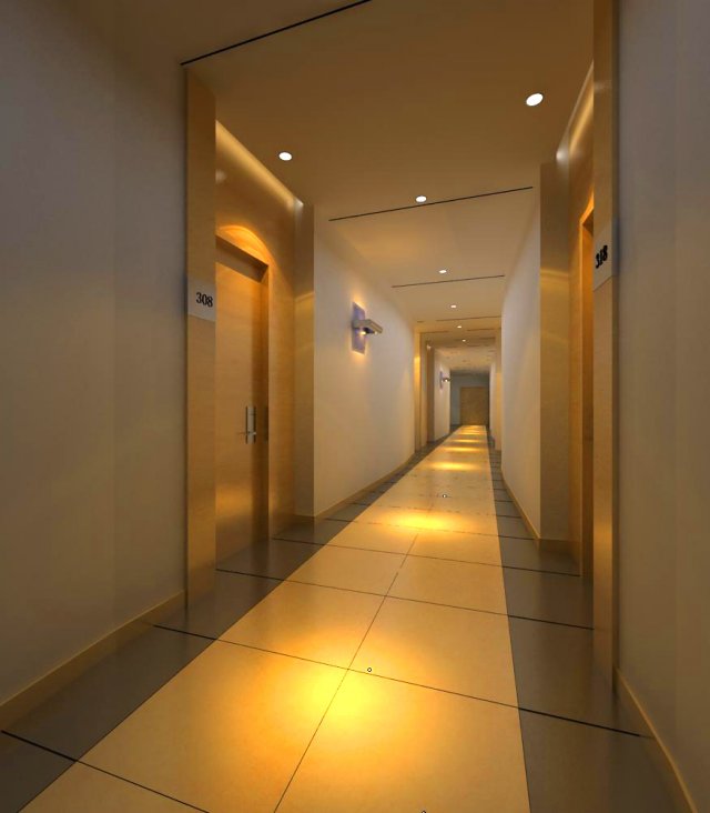 corridor 044 3Dモデル .c4d .max .obj .3ds .fbx .stl .blend 