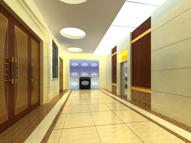 corridor 046 3D Model .c4d .max .obj .3ds .fbx .stl .blend 