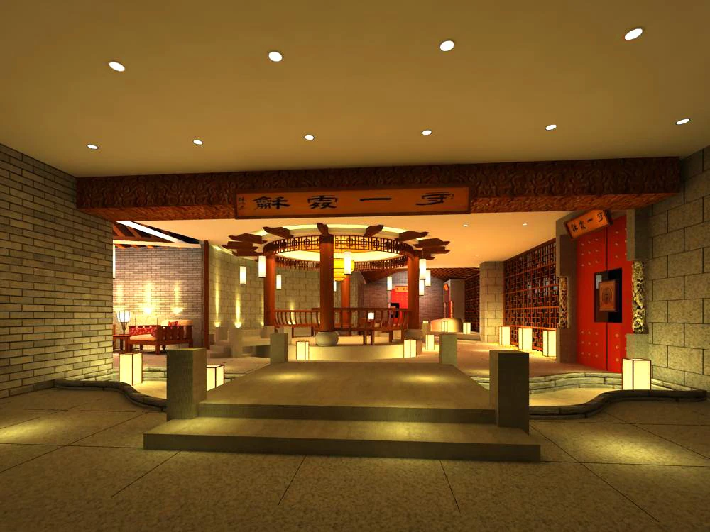 corridor 053 3D Model .c4d .max .obj .3ds .fbx .stl .blend 