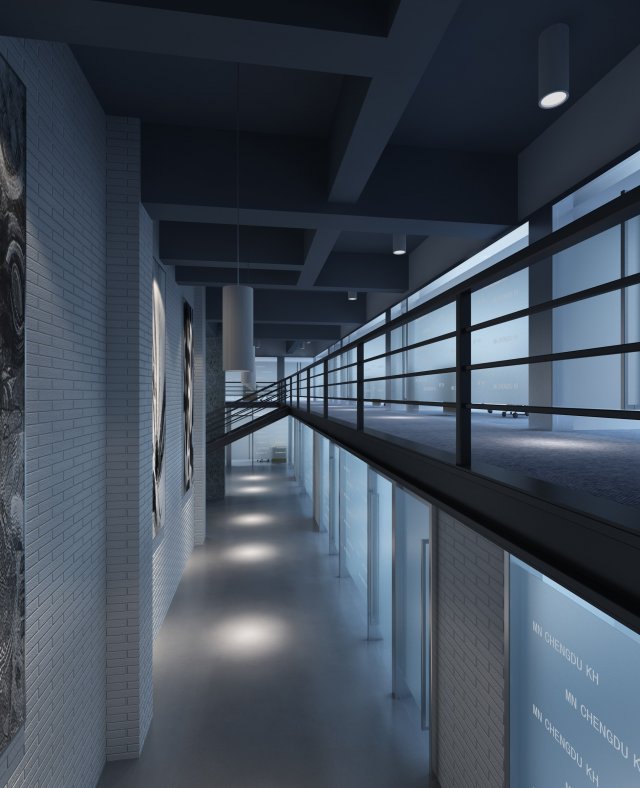 corridor 057 3D मॉडल .c4d .max .obj .3ds .fbx .stl .blend 