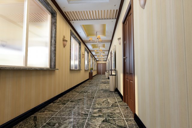 corridor 062 Modello 3D .c4d .max .obj .3ds .fbx .stl .blend