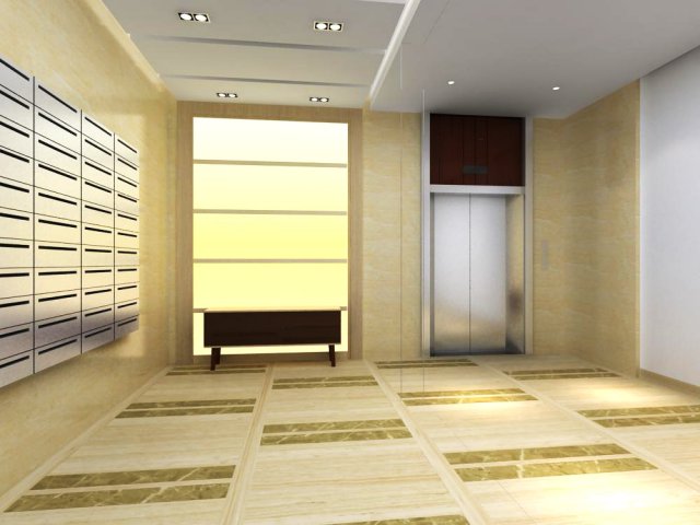 elevator space 010 3D Model .c4d .max .obj .3ds .fbx .stl .blend 