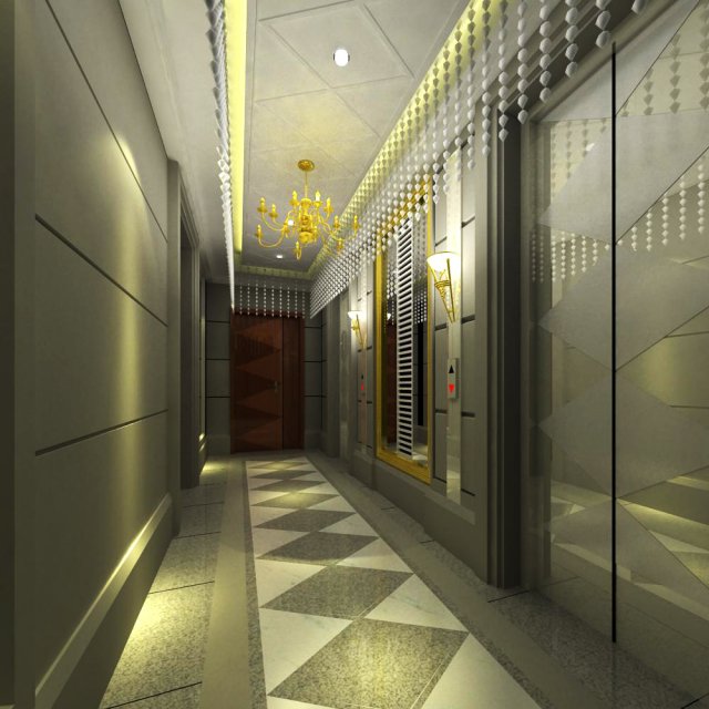 elevator space 015 3D Модель .c4d .max .obj .3ds .fbx .stl .blend