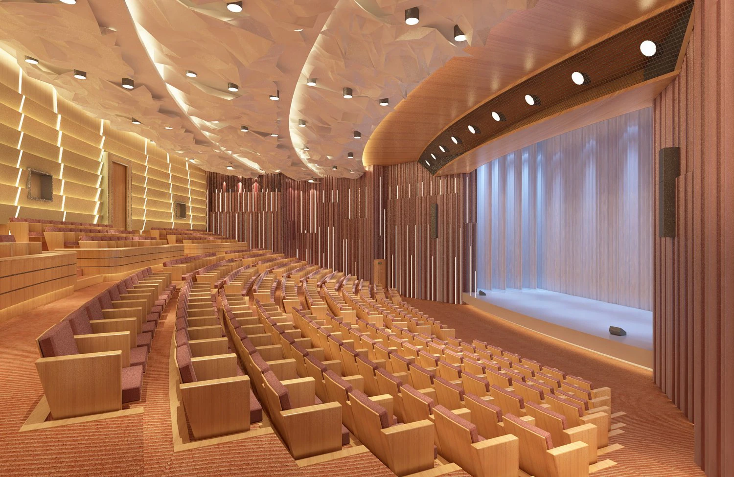 grand theatre 002 3D Model .c4d .max .obj .3ds .fbx .stl .blend 