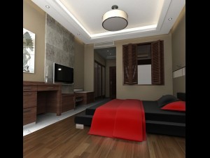 guest room 001 Modelo 3D