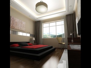 guest room 001 Model 3D