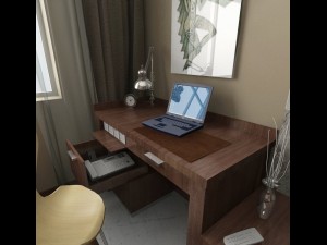 guest room 001 Model 3D