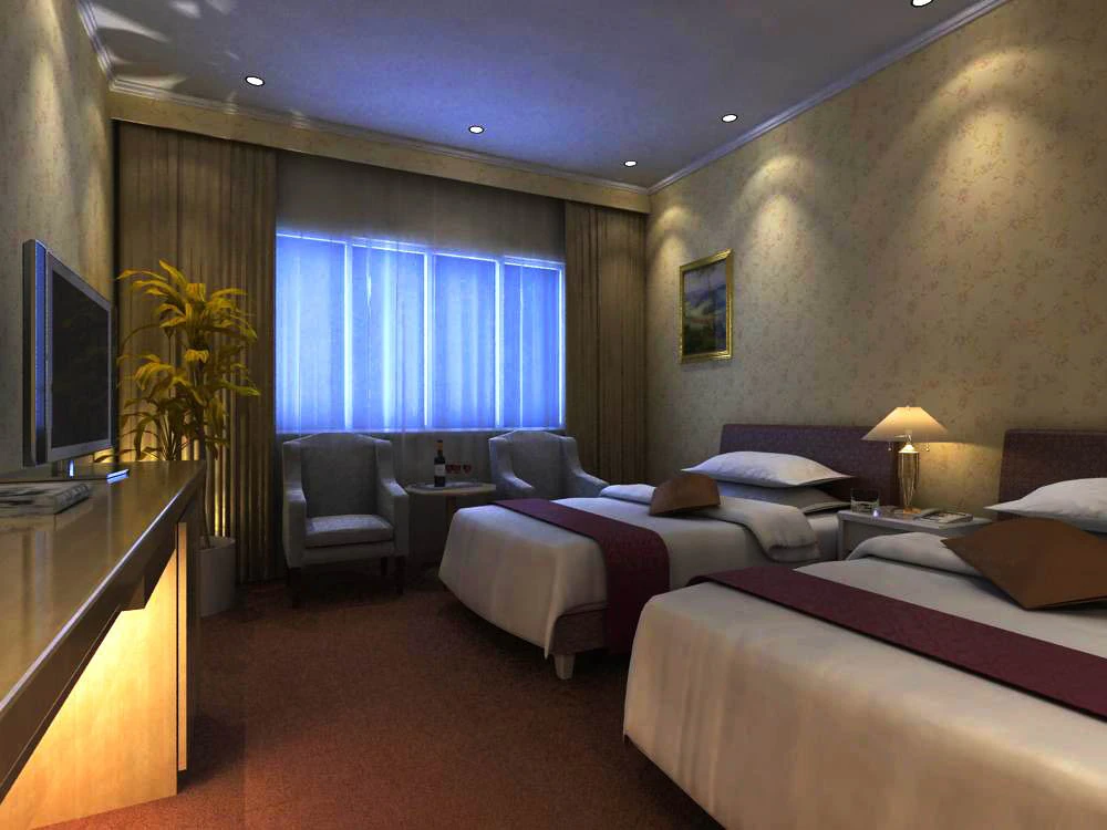 guest room 002 3D Model .c4d .max .obj .3ds .fbx .stl .blend