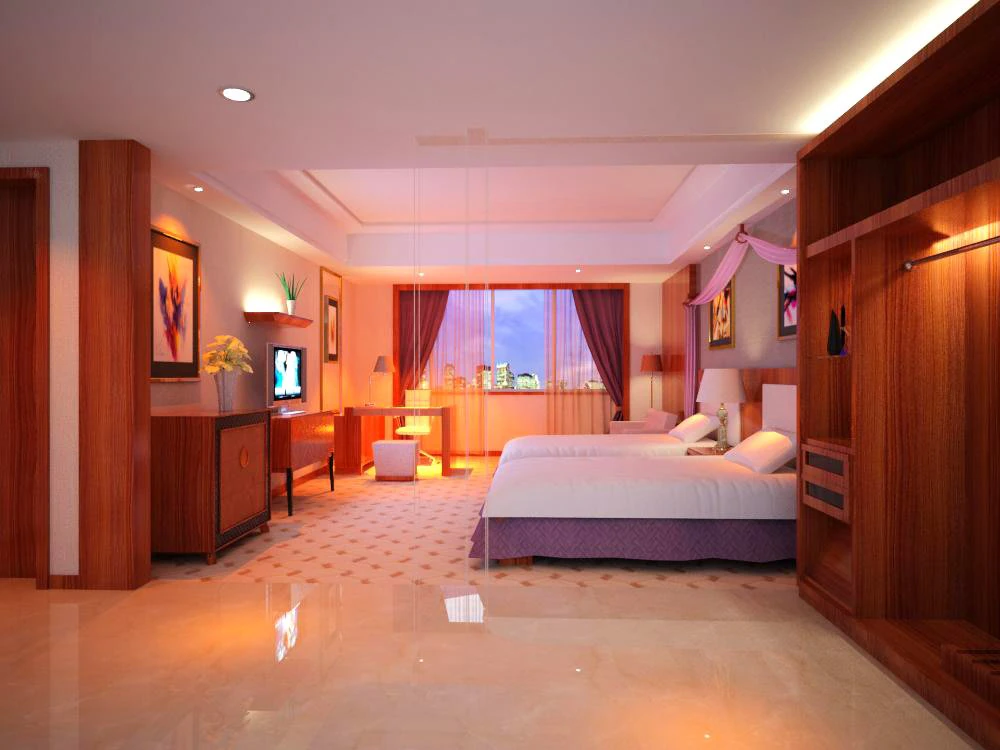guest room 005 3D Model .c4d .max .obj .3ds .fbx .stl .blend 
