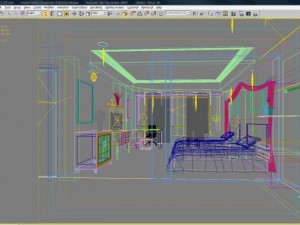 guest room 005 Model 3D