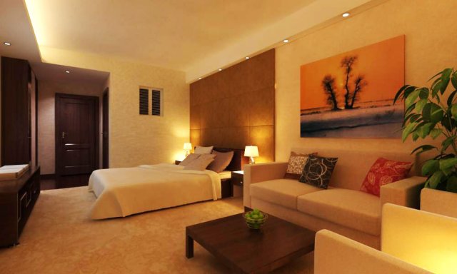guest room 007 Modelo 3D .c4d .max .obj .3ds .fbx .stl .blend 