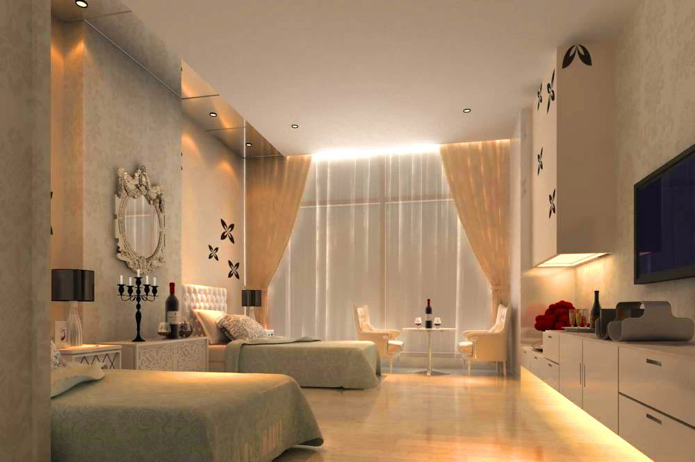 guest room 009 3D Model .c4d .max .obj .3ds .fbx .stl .blend 