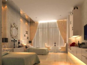 habitaci&oacute;n de invitados 009 Modelo 3D